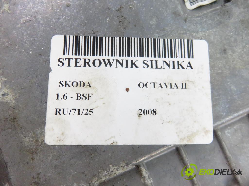SKODA OCTAVIA II (1Z3) LIFTBACK 2008 75,00 1.6 - BSF 1595,00 Riadiaca jednotka Motor 06A906033NT ; 5WP40788