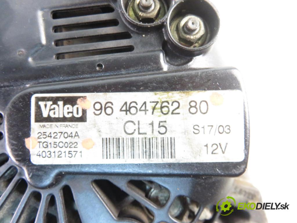 CITROEN XSARA PICASSO (N68) MINIVAN 2003 66,00 2.0 HDi 8V 90 - RHY 1997,00 Alternátor 9646476280 ; TG15C022 (Alternátor)