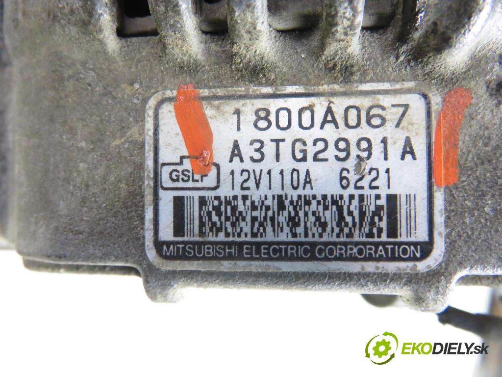 MITSUBISHI OUTLANDER I (CU_W) SUV 2006 100,00 2.0 4WD (CU2W) - 4G63 (DOHC 16V) 1997,00 Alternátor A3TG2991A ; 1800A067 (Alternátor)