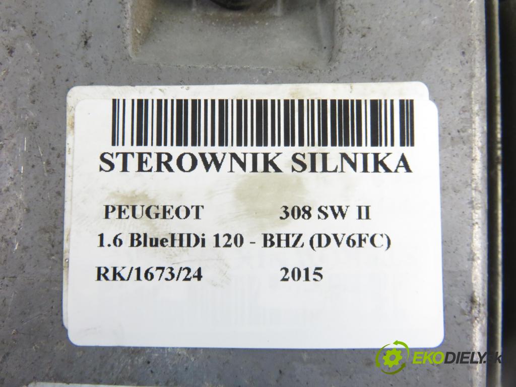 PEUGEOT 308 SW II KOMBI 2015 88,00 1.6 BlueHDi 120 - BHZ (DV6FC) 1560,00 Riadiaca jednotka Motor 0281031043 ; 9809478580