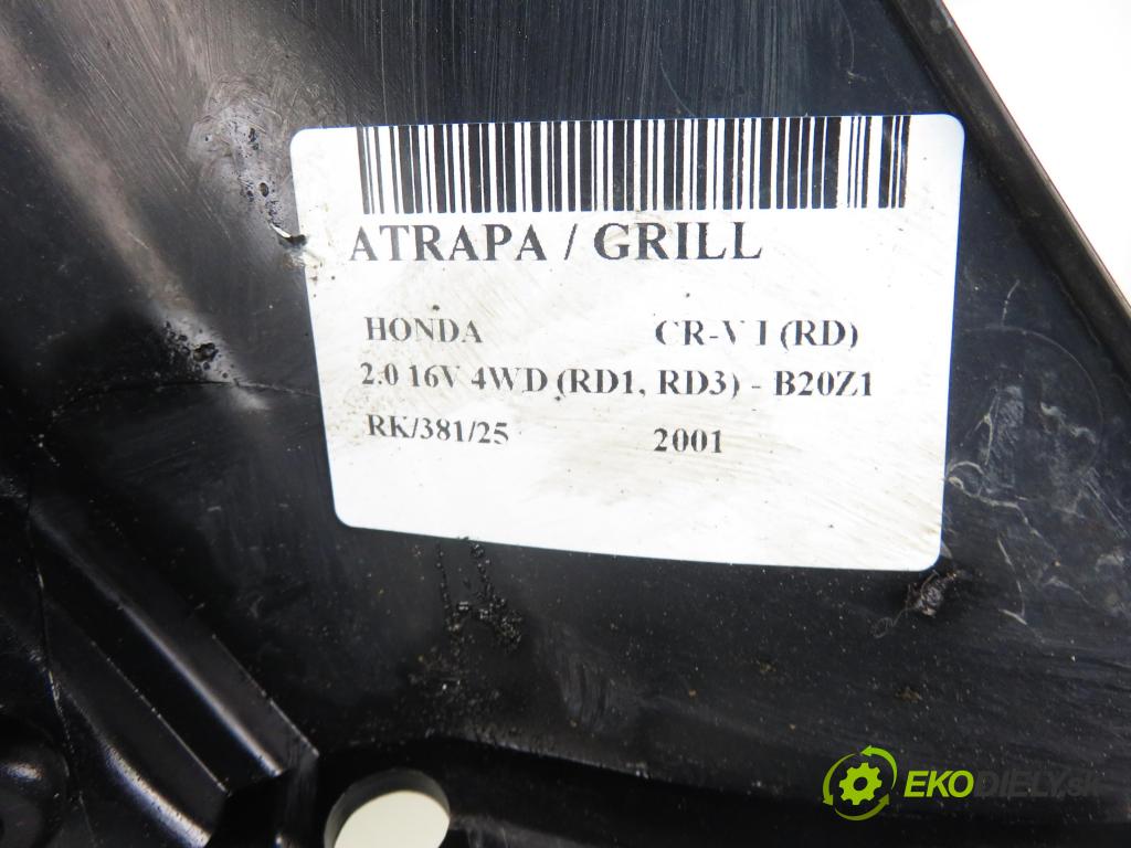HONDA CR-V I (RD) SUV 2001 108,00 2.0 16V 4WD 147 - B20Z1 1973,00 Mriežka / maska 751010000