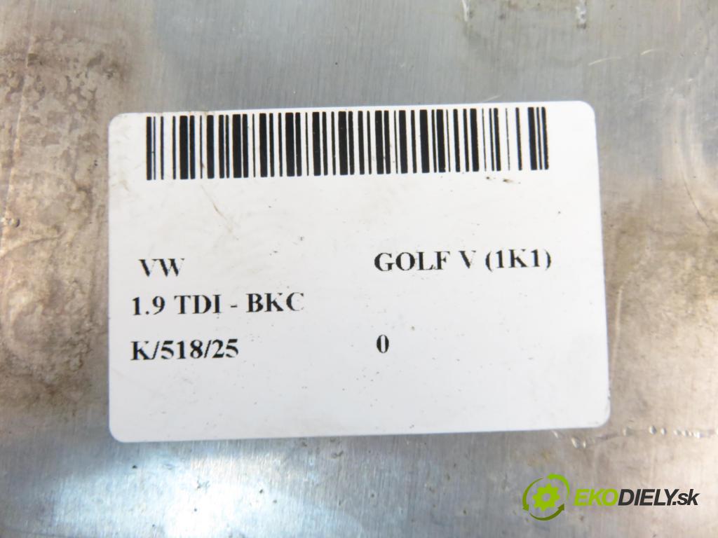 VW GOLF V (1K1) HB 2005 77,00 1.9 TDI PD 105 - BKC 1896,00 Riadiaca jednotka Motor 03G906016CB ; 0281011900
