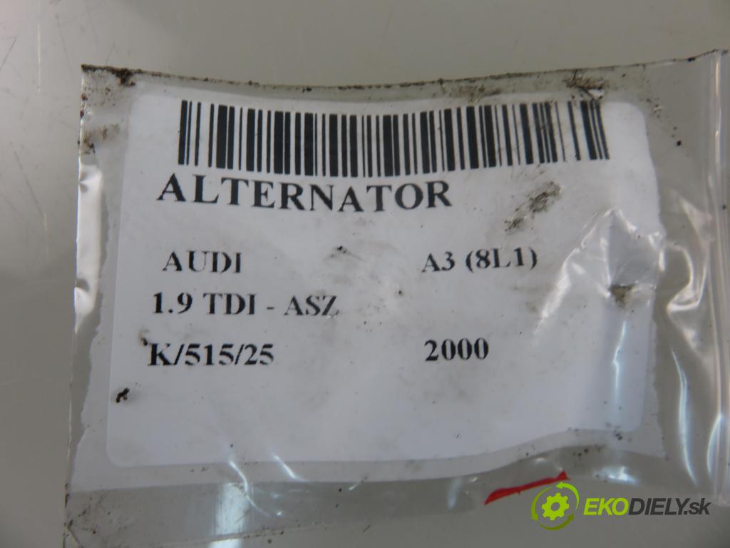 AUDI A3 (8L1) HB 2000 96,00 1.9 TDI PD 130 - ASZ 1896,00 Alternátor 028903028E ; 0124515010 (Alternátor)