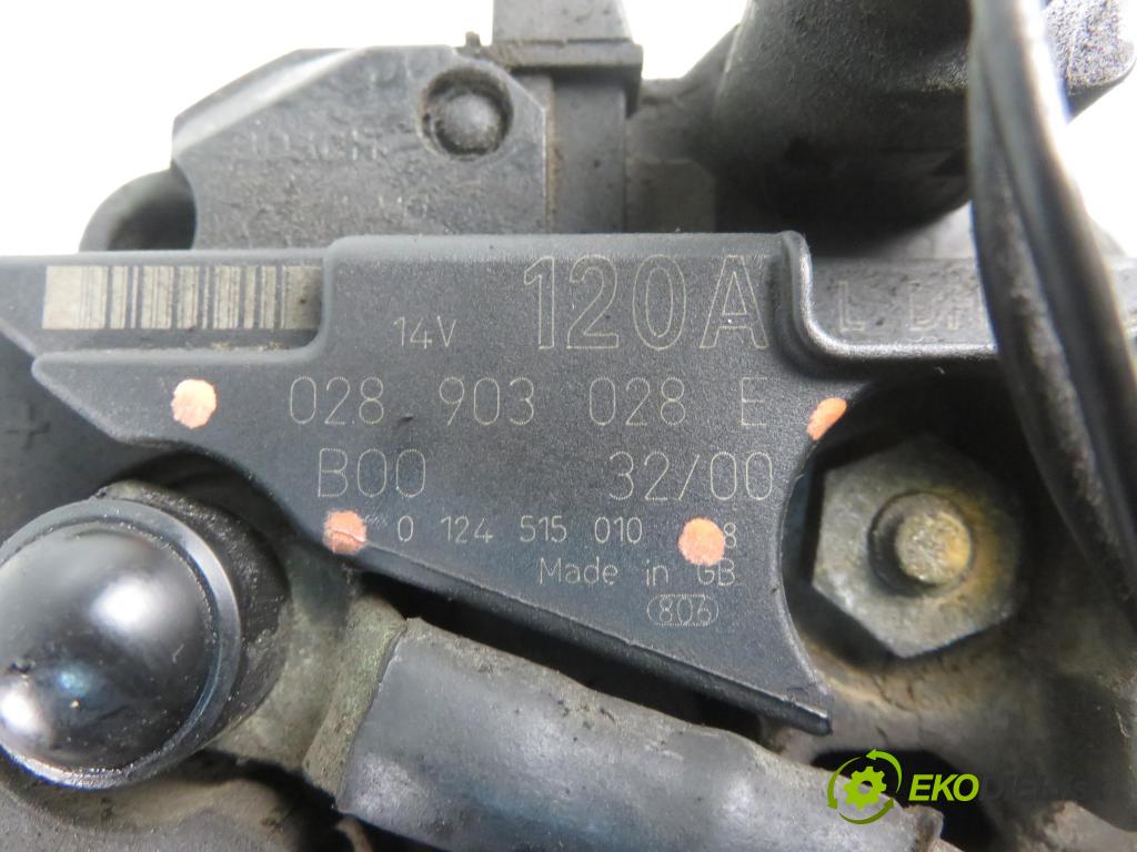 AUDI A3 (8L1) HB 2000 96,00 1.9 TDI PD 130 - ASZ 1896,00 Alternátor 028903028E ; 0124515010 (Alternátor)