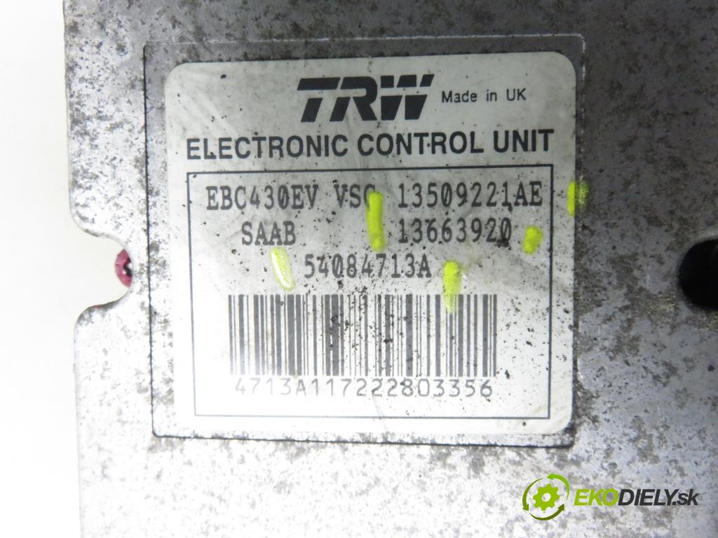 SAAB 9-3 (YS3F) SEDAN 2004 0,00 2.2 TiD - D223L 2171,00 Pumpa ABS 13509221AE ; 13663920 ; 54084713A (Pumpa ABS)