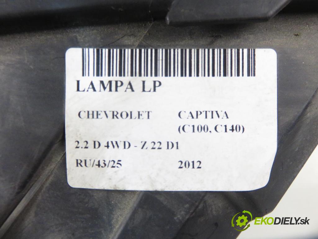 CHEVROLET CAPTIVA (C100, C140) SUV 2012 135,00 2.2 D 4WD 184 - Z 22 D1 2231,00 světlo LP 