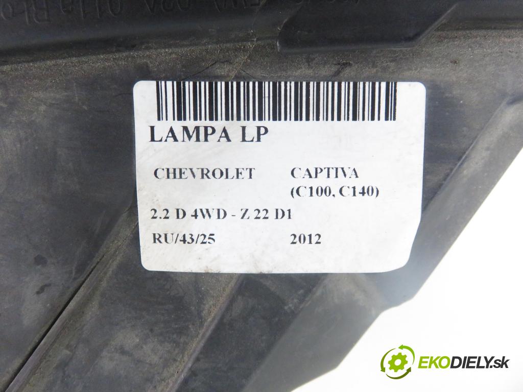 CHEVROLET CAPTIVA (C100, C140) SUV 2012 135,00 2.2 D 4WD 184 - Z 22 D1 2231,00 světlo LP