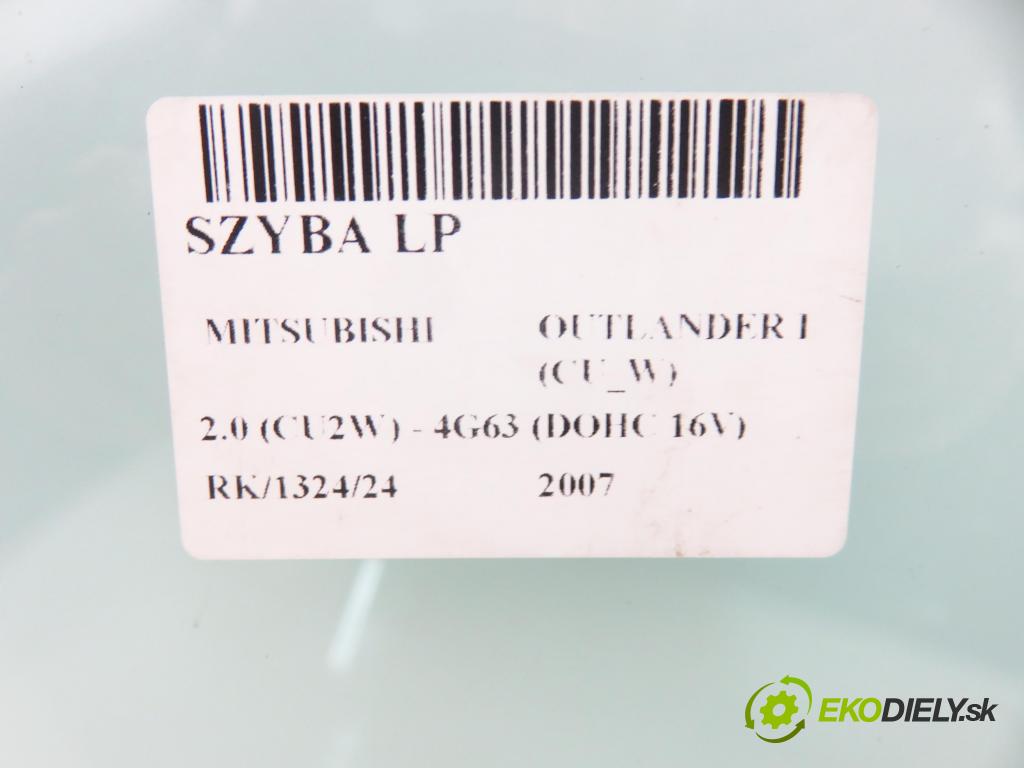 MITSUBISHI OUTLANDER I (CU_W) SUV 2007 100,00 2.0 (CU2W) - 4G63 (DOHC 16V) 1997,00 okno LP
