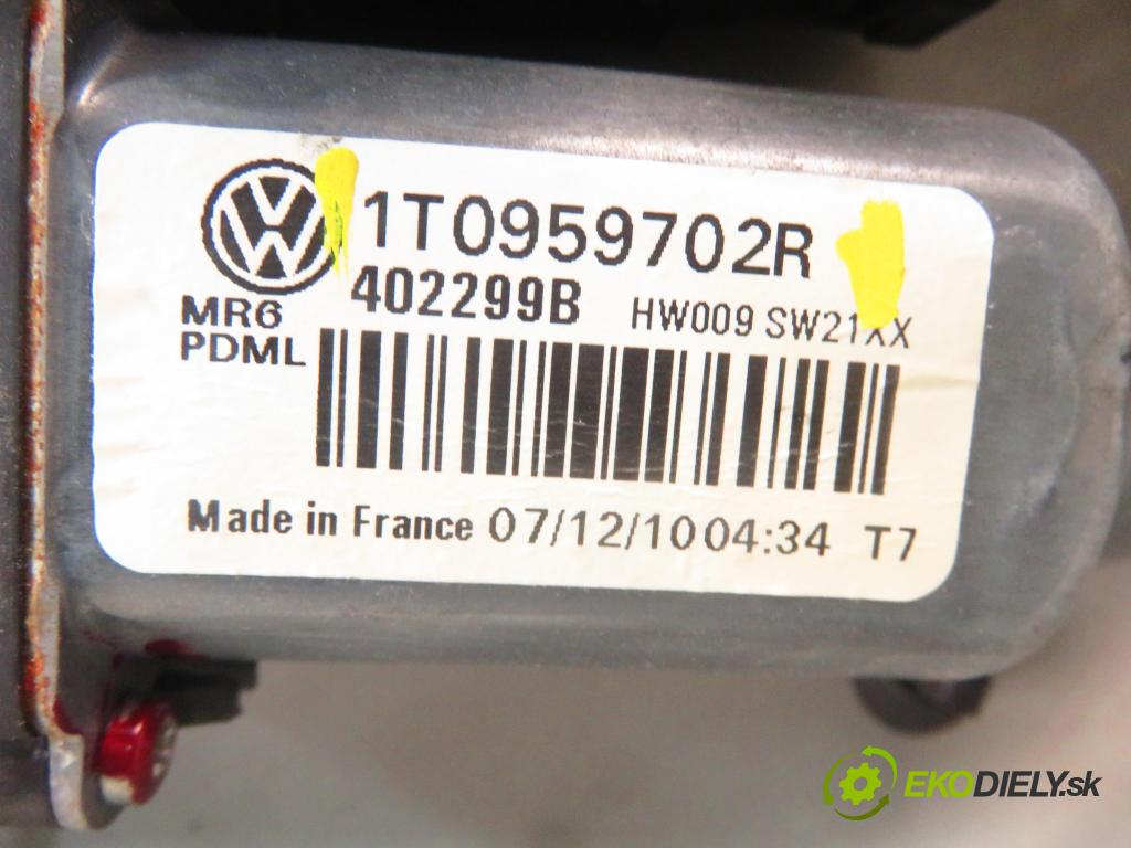 SKODA OCTAVIA II (1Z3) LIFTBACK 2008 75,00 1.6 - BSF 1595,00 mechanismus oken PPE 1T0959702R ; 5K0959792 ; 1Z1837656P