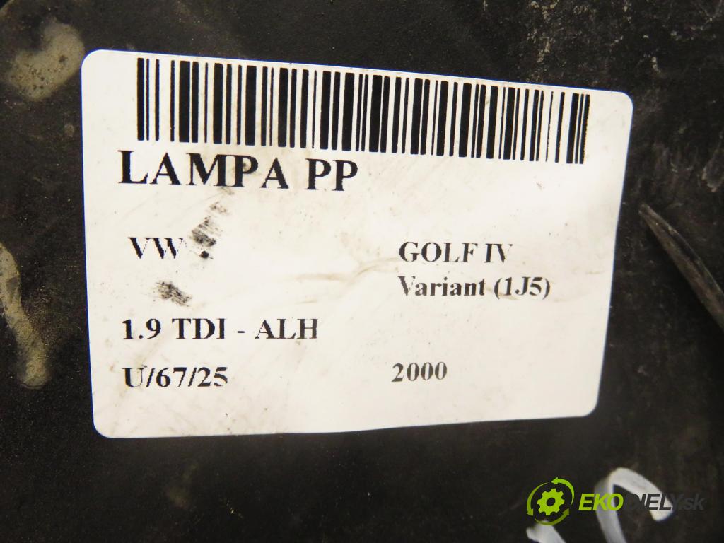 VW GOLF IV Variant (1J5) KOMBI 2000 66,00 1.9 TDI 90 - ALH 1896,00 světlo PP