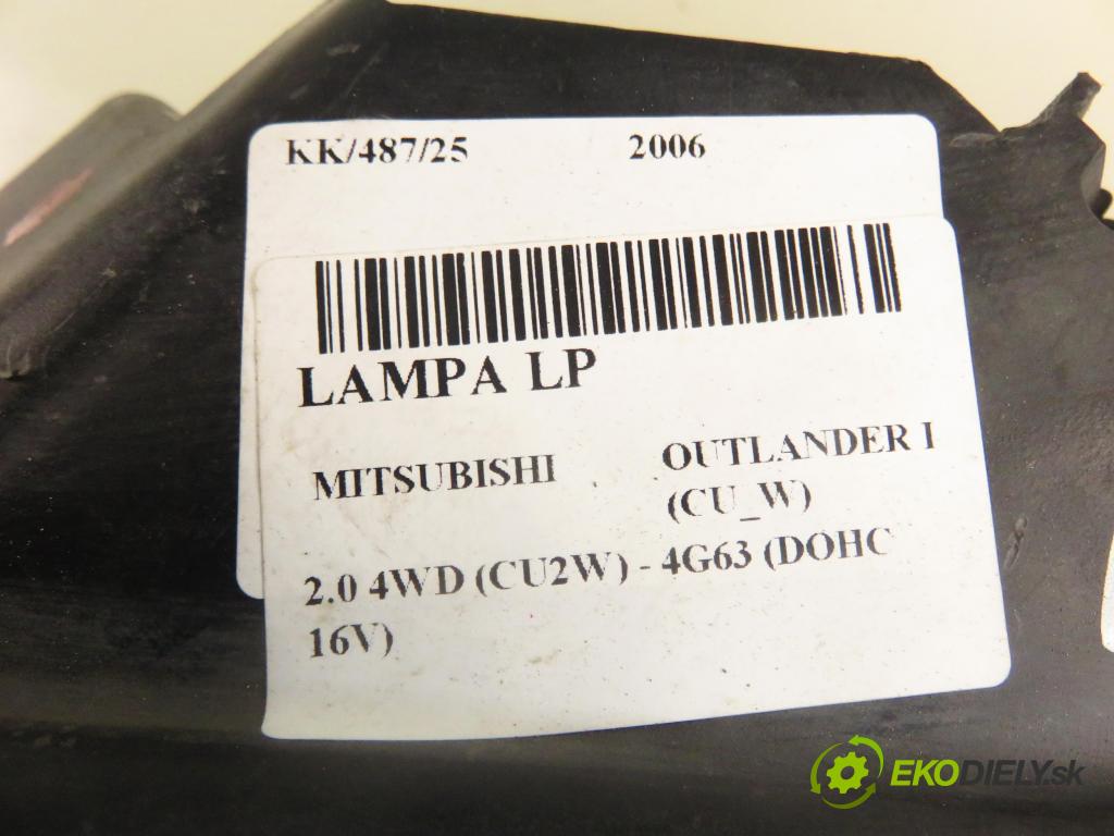 MITSUBISHI OUTLANDER I (CU_W) SUV 2006 100,00 2.0 4WD (CU2W) - 4G63 (DOHC 16V) 1997,00 světlo LP