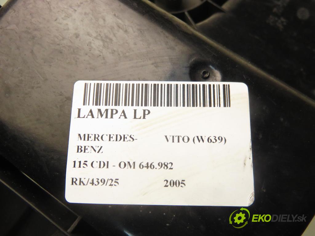 MERCEDES-BENZ VITO Autobus (W639) BUS 2005 110,00 115 CDI 150 - OM 646.982 2148,00 světlo LP 24670300