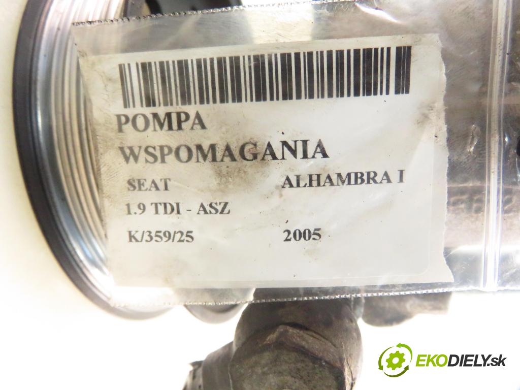 SEAT ALHAMBRA (7V8, 7V9) MINIVAN 2005 96,00 1.9 TDI - ASZ 1896,00 pumpa servočerpadlo  (Servočerpadlá, pumpy řízení)