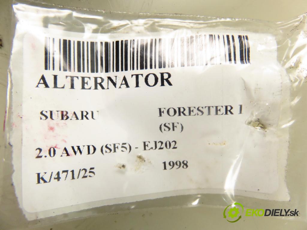 SUBARU FORESTER (SF_) SUV 1998 92,00 2.0 AWD 125 - EJ202 1994,00 Alternátor A2TA7591 ; 23700AA280 (Alternátor)