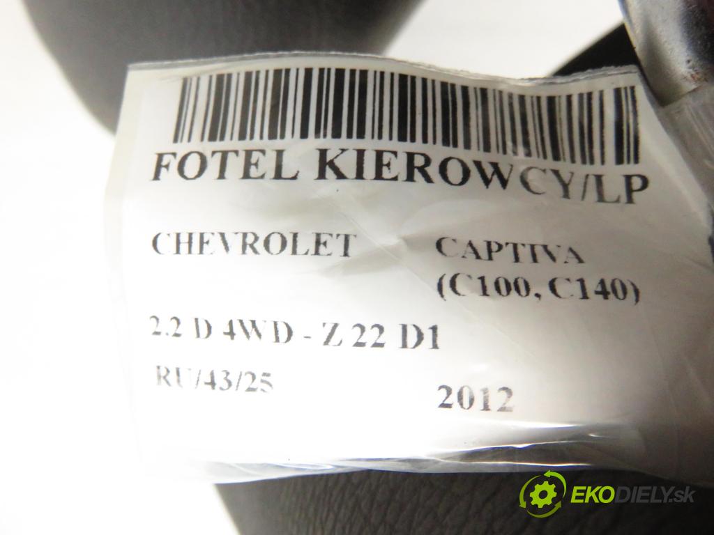 CHEVROLET CAPTIVA (C100, C140) SUV 2012 135,00 2.2 D 4WD 184 - Z 22 D1 2231,00 Sedadlo šoféri