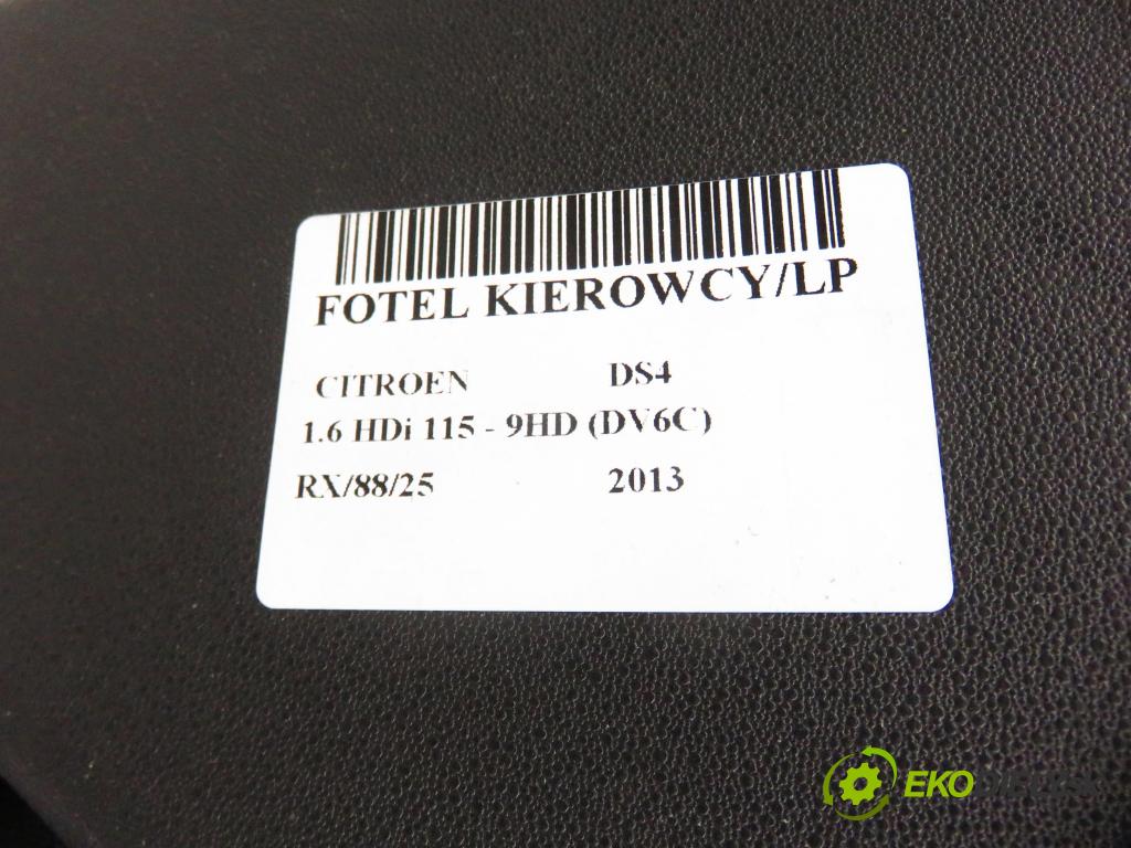 CITROEN DS4 HB 2013 84,00 1.6 HDi 115 - 9HD (DV6C) 1560,00 Sedadlo šoféri