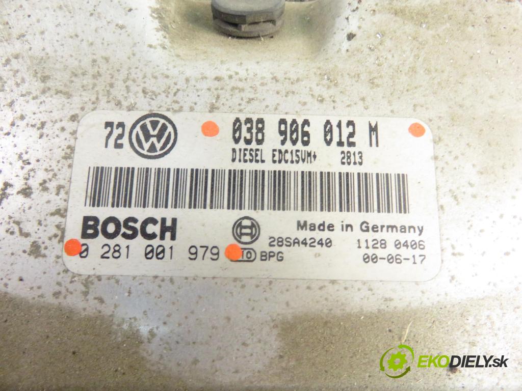 VW GOLF IV Variant (1J5) KOMBI 2000 66,00 1.9 TDI 90 - ALH 1896,00 Riadiaca jednotka Motor 0281001979 ; 038906012M