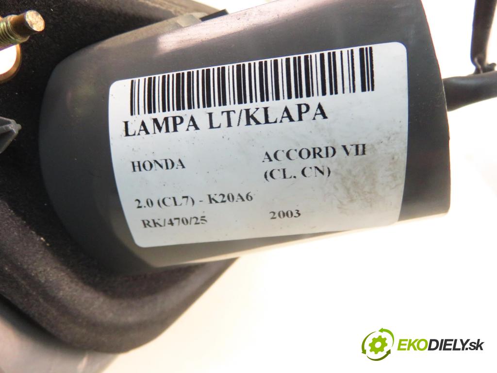 HONDA ACCORD VII (CL, CN) SEDAN 2003 114,00 2.0 (CL7) - K20A6 1998,00 Svetlo ľavé zadné kufor