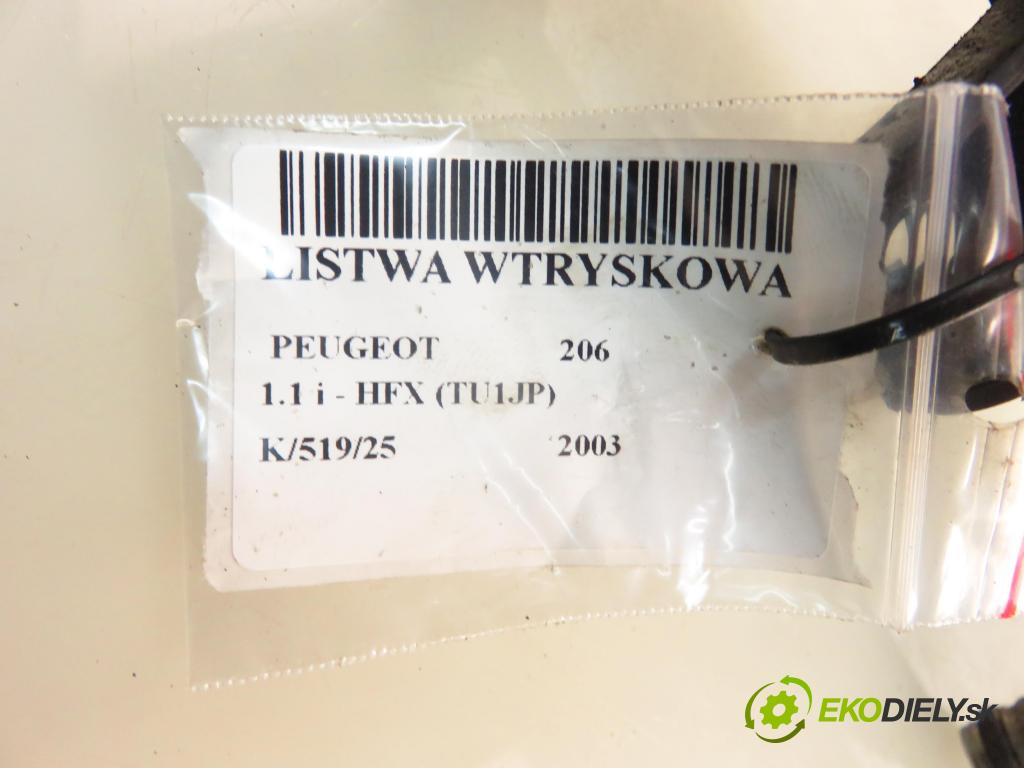 PEUGEOT 206 liftback (2A/C) HB 2003 440,00 1.1 i - HFX (TU1JP) 1124,00 Lišta vstrekovacia 9628982980D (Vstrekovacia lišta)