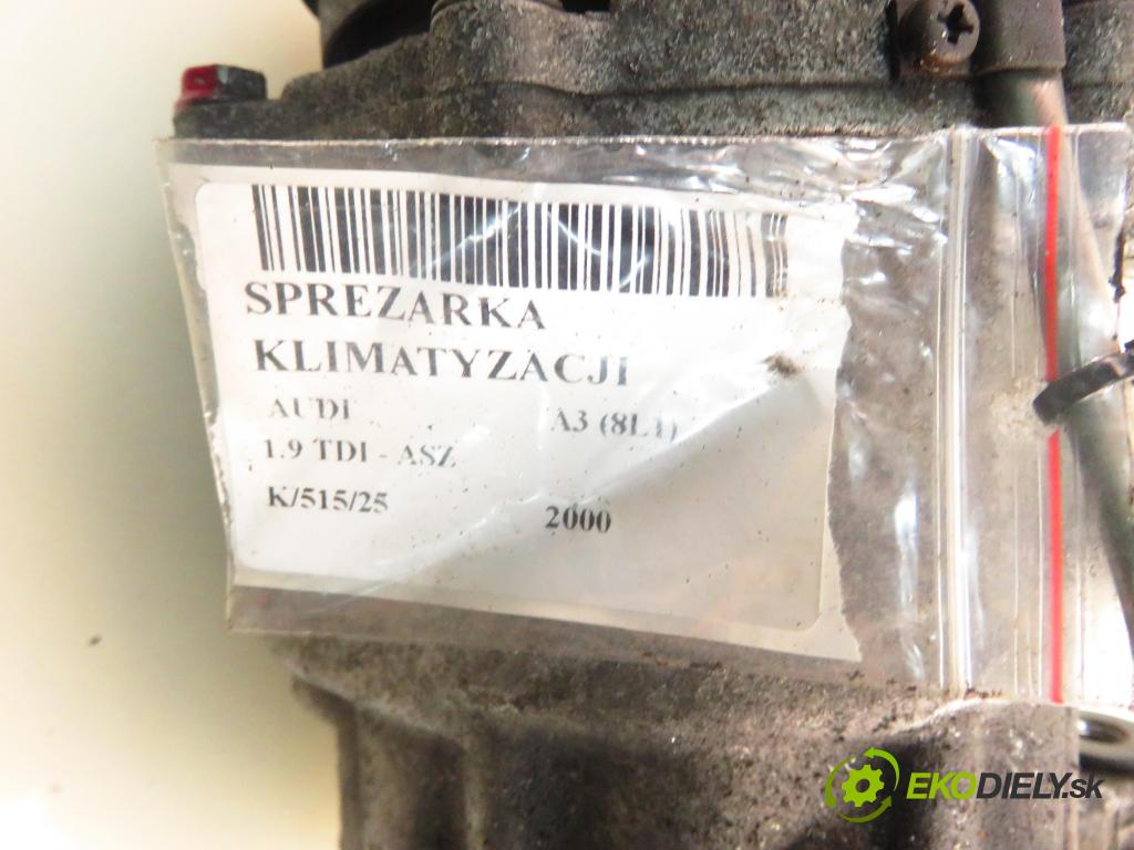 AUDI A3 (8L1) HB 2000 96,00 1.9 TDI PD 130 - ASZ 1896,00 KOMPRESOR: klimatizácie 1J0820803F (Kompresor klimatizácie)