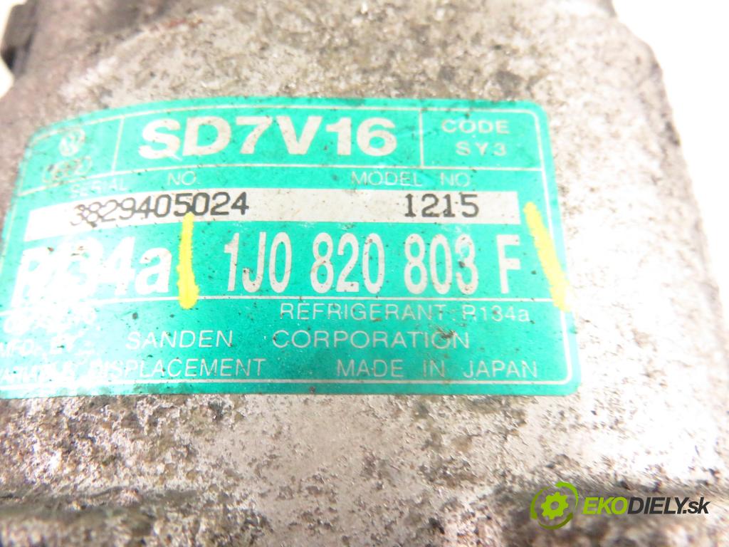 AUDI A3 (8L1) HB 2000 96,00 1.9 TDI PD 130 - ASZ 1896,00 KOMPRESOR: klimatizácie 1J0820803F (Kompresor klimatizácie)