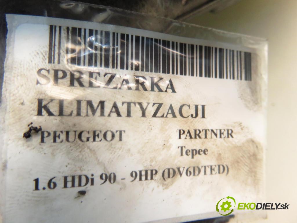 PEUGEOT PARTNER Tepee KOMBIVAN 2010 68,00 1.6 e-HDi 90 8V - 9HP (DV6DTED) 1560,00 KOMPRESOR: klimatizácie 9671216280 (Kompresor klimatizácie)