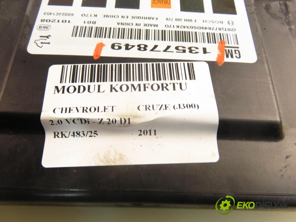 CHEVROLET CRUZE (J300) SEDAN 2011 0,00 2.0 VCDi - Z 20 D1 1998,00 MODUL komfortu 13577849