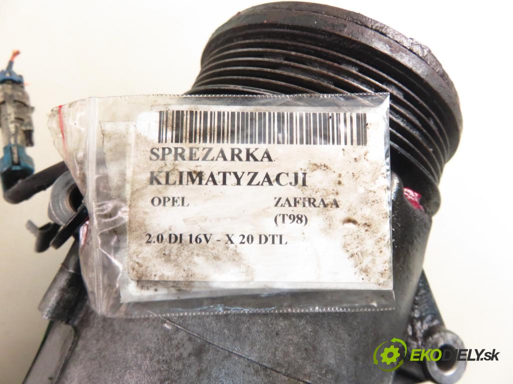 OPEL ZAFIRA A Nadwozie Wielkopojemne (MPV) (T98)  MINIVAN 2000 60,00 2.0 DI 16V - X 20 DTL 1995,00 KOMPRESOR: klimatizácie 24464152 (Kompresor klimatizácie)