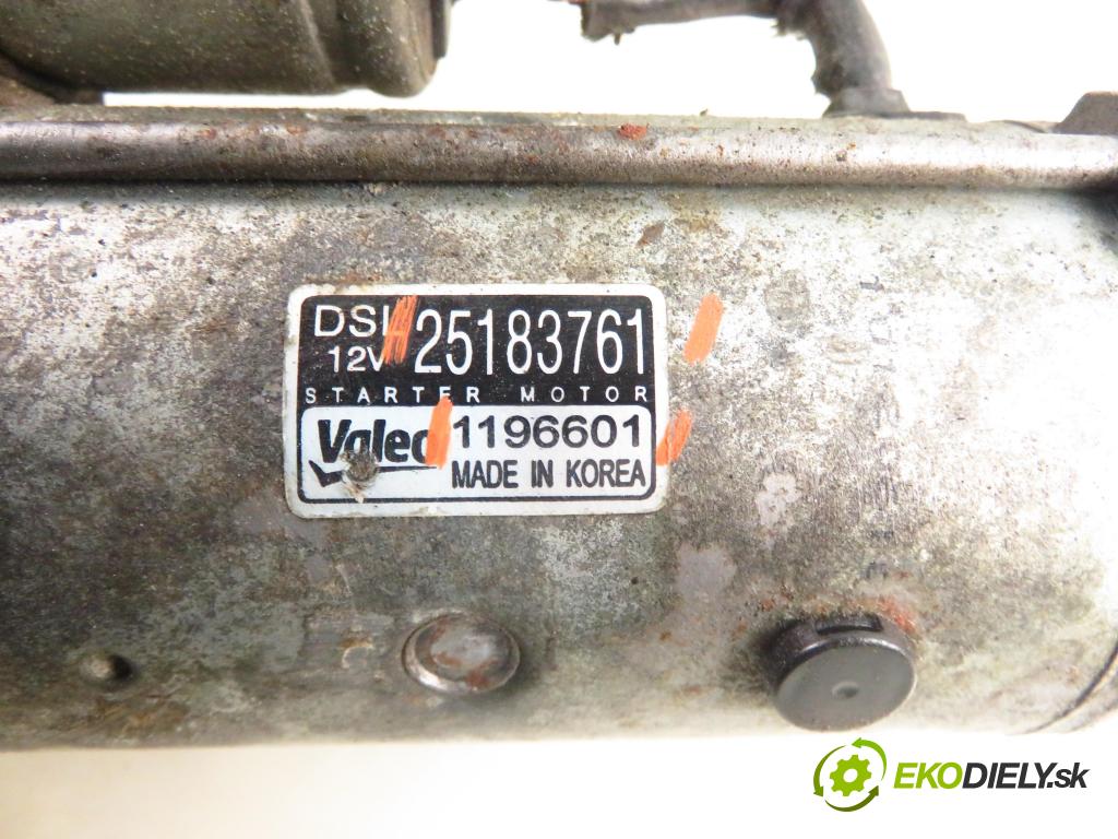 CHEVROLET CRUZE (J300) SEDAN 2011 0,00 2.0 VCDi - Z 20 D1 1998,00 Štartér 25183761 ; 1196601 (Štartér)