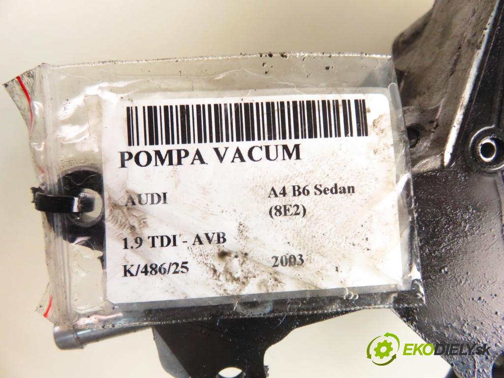 AUDI A4 (8E2, B6) SEDAN 2003 74,00 1.9 TDI PD 101 - AVB 1896,00 Pumpa vákuová 038145209M