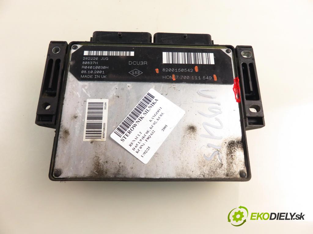 RENAULT KANGOO (KC0/1_) KOMBIVAN 2001 47,00 1.9 D 1870,00 Riadiaca jednotka Motor 8200150542 ; 7700111549