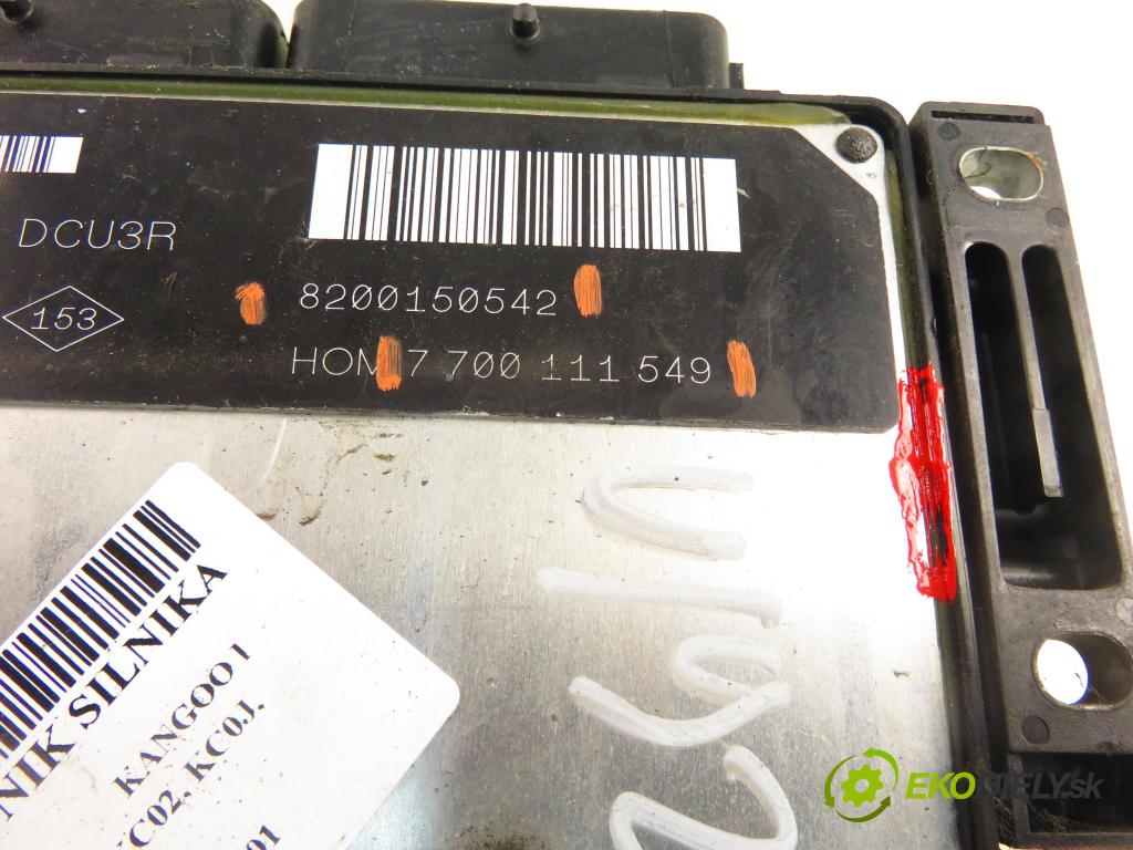 RENAULT KANGOO (KC0/1_) KOMBIVAN 2001 47,00 1.9 D 1870,00 Riadiaca jednotka Motor 8200150542 ; 7700111549