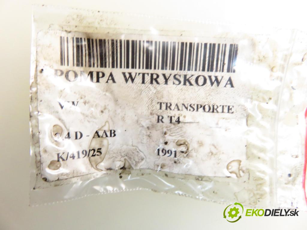 VW TRANSPORTER IV Platforma / podwozie (70E, 70L, 70M, 7DE, 7DL KABINA/PLATFORMA 1991 57,00 2.4 D 78 - AAB 2370,00 Pumpa vstrekovacia 074130107E (Vstrekovacie čerpadlo)