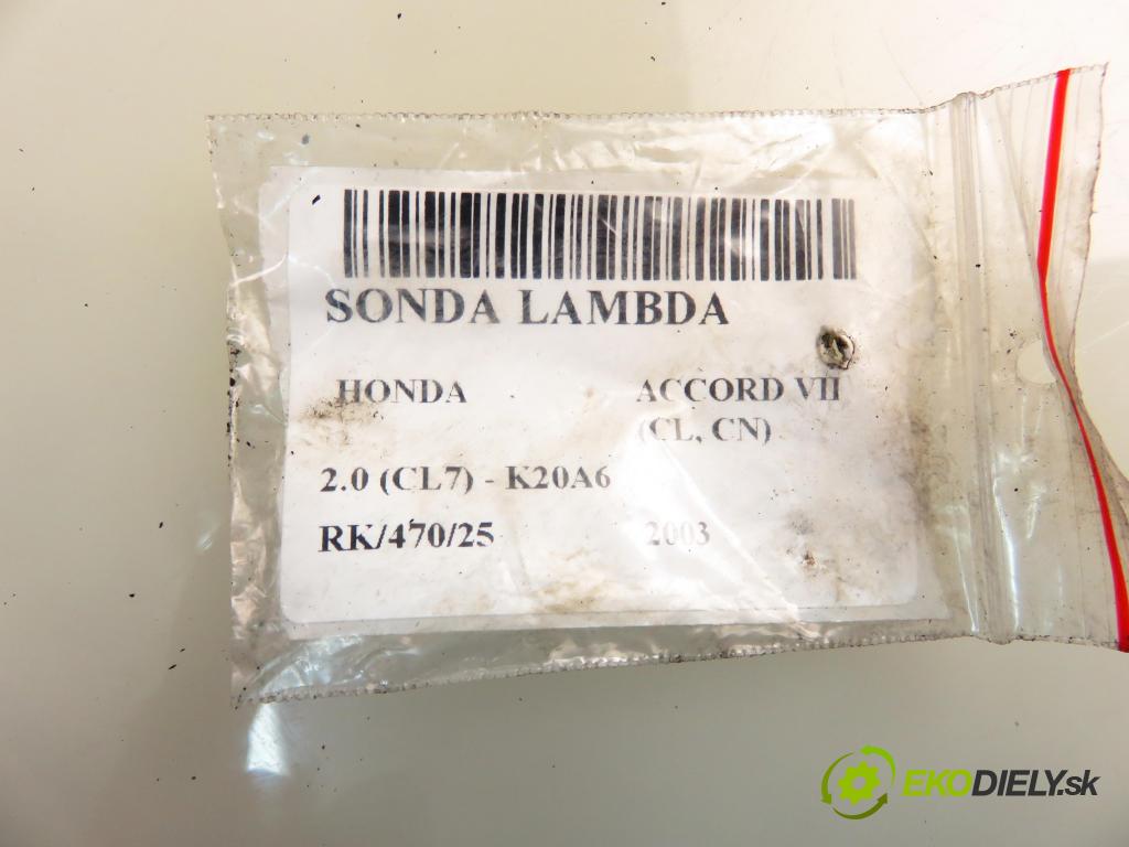 HONDA ACCORD VII (CL, CN) SEDAN 2003 114,00 2.0 (CL7) - K20A6 1998,00 sonda lambda JF079 (Lambda sonda)