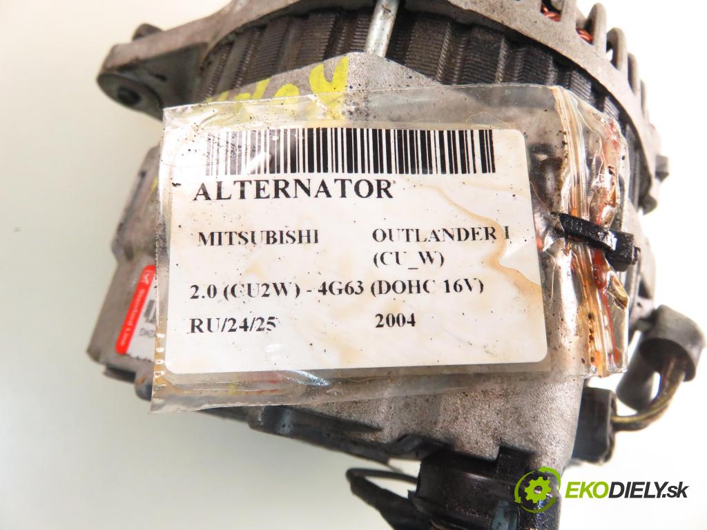 MITSUBISHI OUTLANDER I (CU_W) SUV 2004 100,00 2.0 (CU2W) - 4G63 (DOHC 16V) 1997,00 Alternátor A5266 (Alternátor)