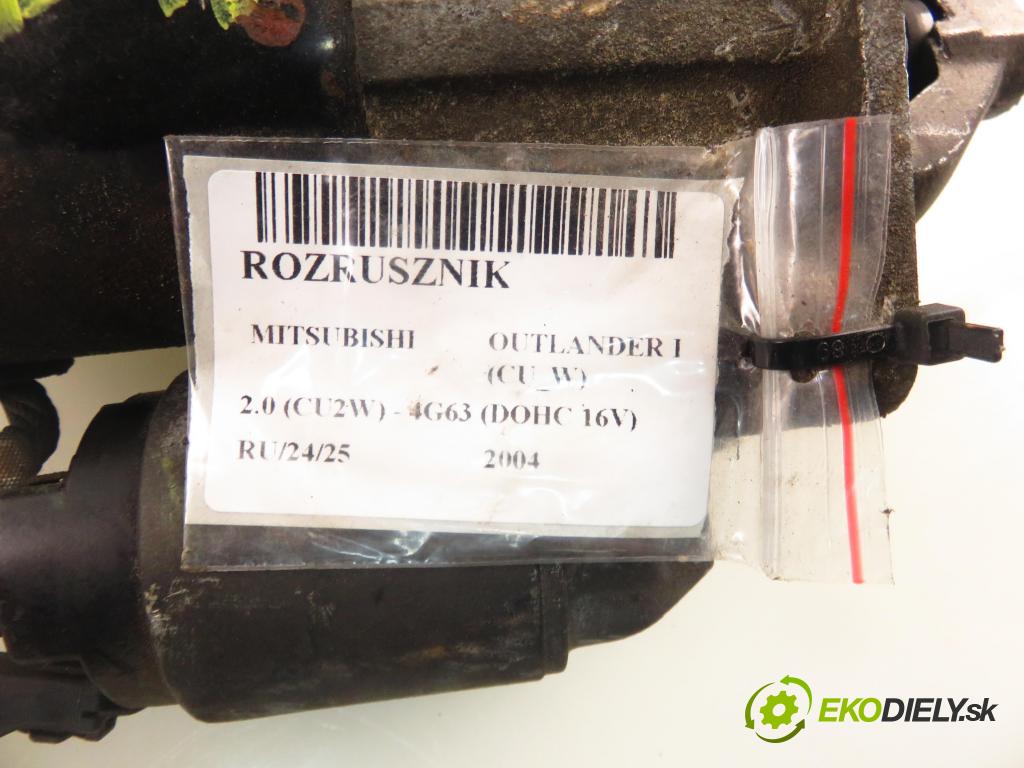 MITSUBISHI OUTLANDER I (CU_W) SUV 2004 100,00 2.0 (CU2W) - 4G63 (DOHC 16V) 1997,00 Štartér M000T20672 (Štartér)