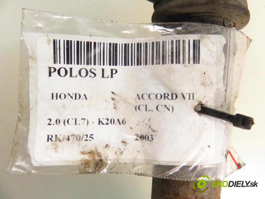 HONDA ACCORD VII (CL, CN) SEDAN 2003 114,00 2.0 (CL7) - K20A6 1998,00 Poloos LP