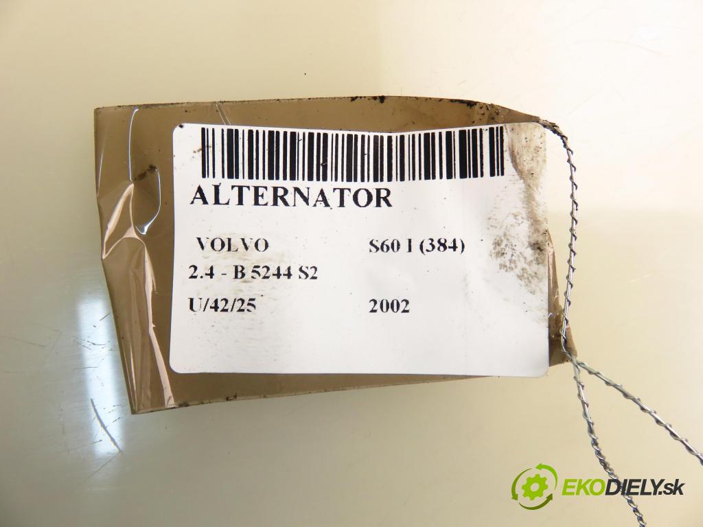 VOLVO S60 I (384) SEDAN 2002 103,00 2.4 140 - B 5244 S2 2435,00 Alternátor 8622786 ; 0124525014 (Alternátor)