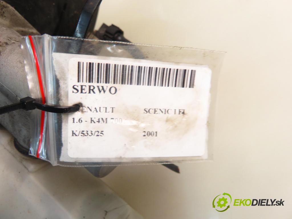 RENAULT SCENIC I (JA0/1_) MINIVAN 2001 79,00 1.6 16V 107 - K4M 700 1598,00 Posilovač 7700428596 ; 03776251014 (Servočerpadlo, pumpa riadenia)