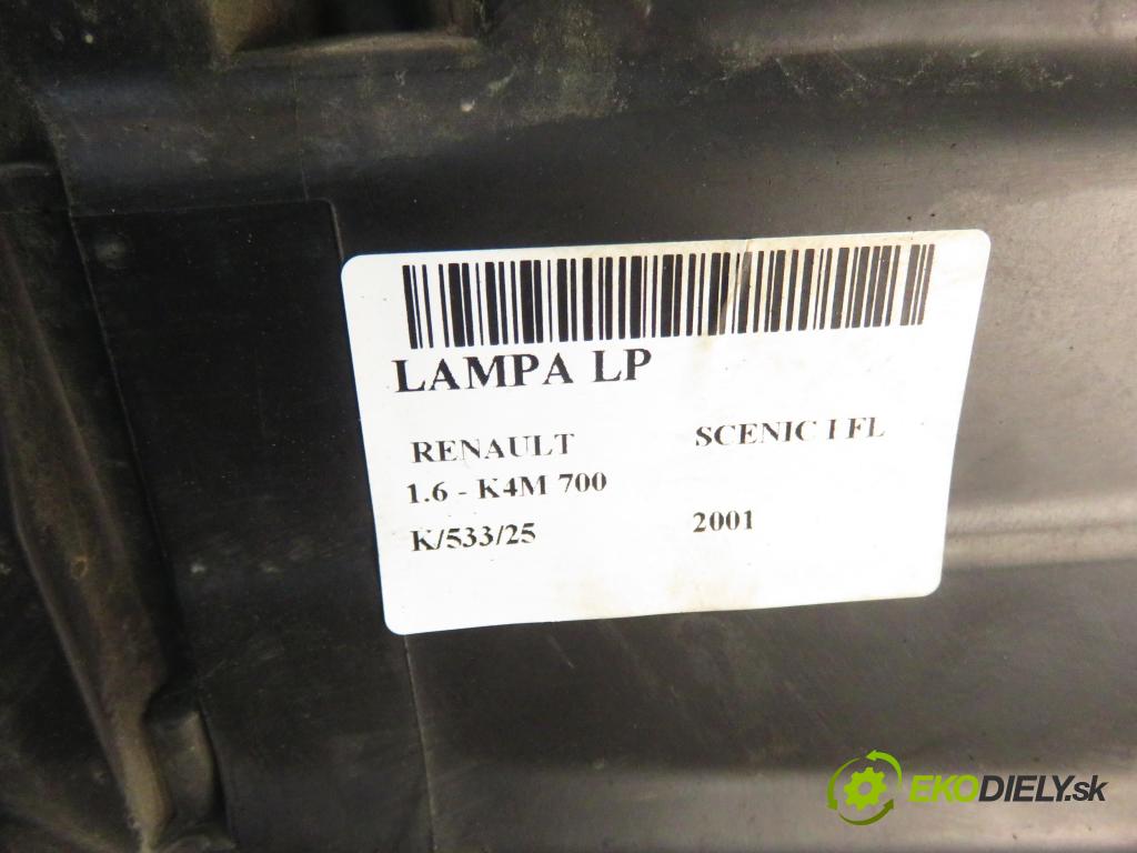 RENAULT SCENIC I (JA0/1_) MINIVAN 2001 79,00 1.6 16V 107 - K4M 700 1598,00 světlo LP 7700432098 ; 7701047604