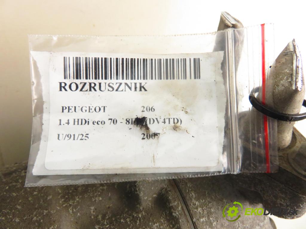 PEUGEOT 206 liftback (2A/C) HB 2007 50,00 1.4 HDi 8V 70 - 8HZ 1398,00 KOMPRESOR: klimatizace 9655191580 (Kompresor klimatizace)