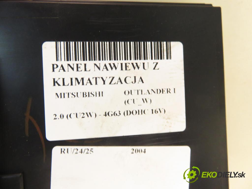 MITSUBISHI OUTLANDER I (CU_W) SUV 2004 100,00 2.0 (CU2W) - 4G63 (DOHC 16V) 1997,00 Panel kúrenia KLIMATIZACE: MR979972HA