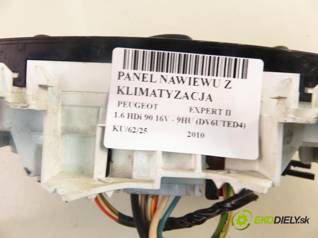 PEUGEOT EXPERT Skrzynia (VF3A_, VF3U_, VF3X_) FURGON 2010 66,00 1.6 HDi 90 16V - 9HU (DV6UTED4) 1560,00 Panel kúrenia KLIMATIZACE: 1400153380