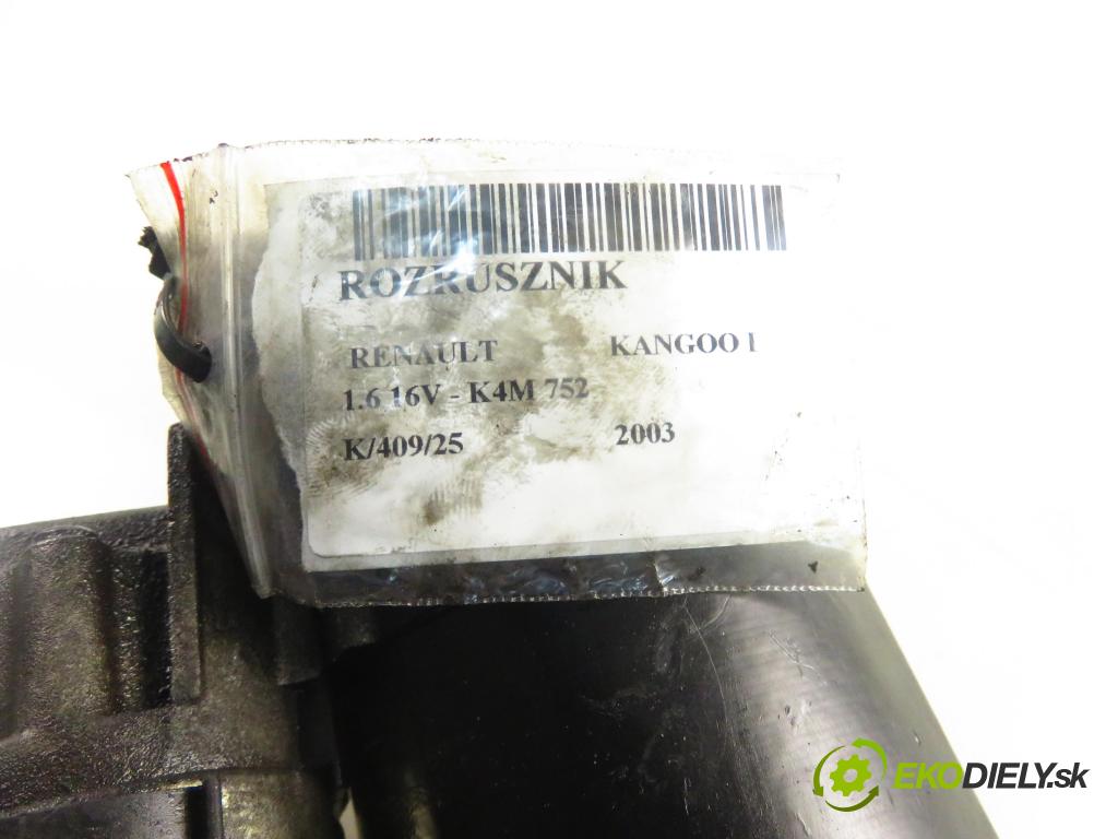 RENAULT KANGOO (KC0/1_) KOMBI 2003 70,00 1.6 16V - K4M 752 1598,00 startér 8200049826B (Startér)