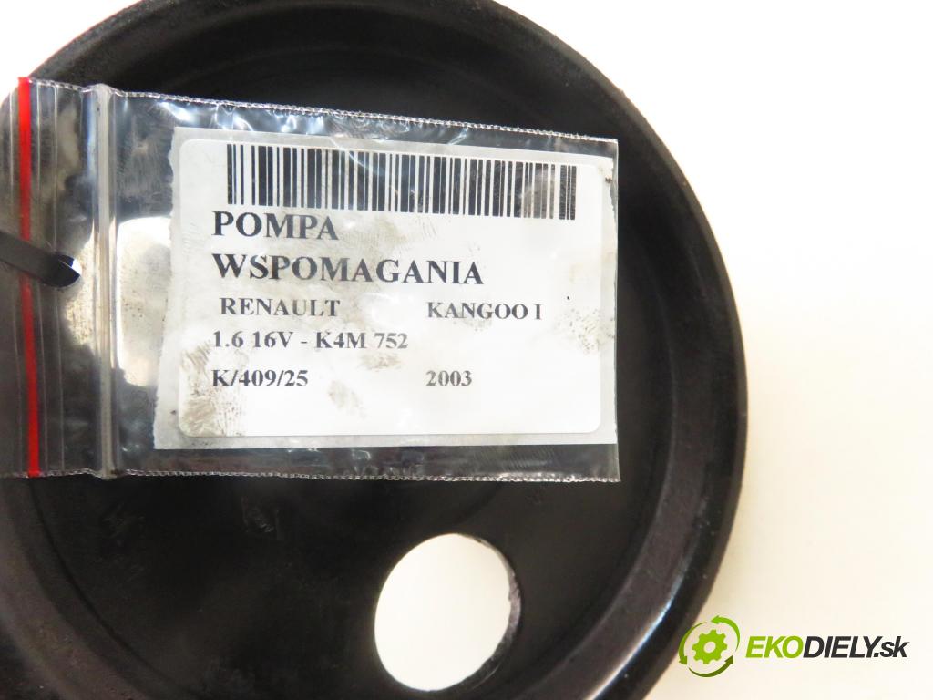 RENAULT KANGOO (KC0/1_) KOMBI 2003 70,00 1.6 16V - K4M 752 1598,00 Pumpa servočerpadlo 7700431286 ; 7700431283 ; 26077782RP (Servočerpadlo, pumpa riadenia)