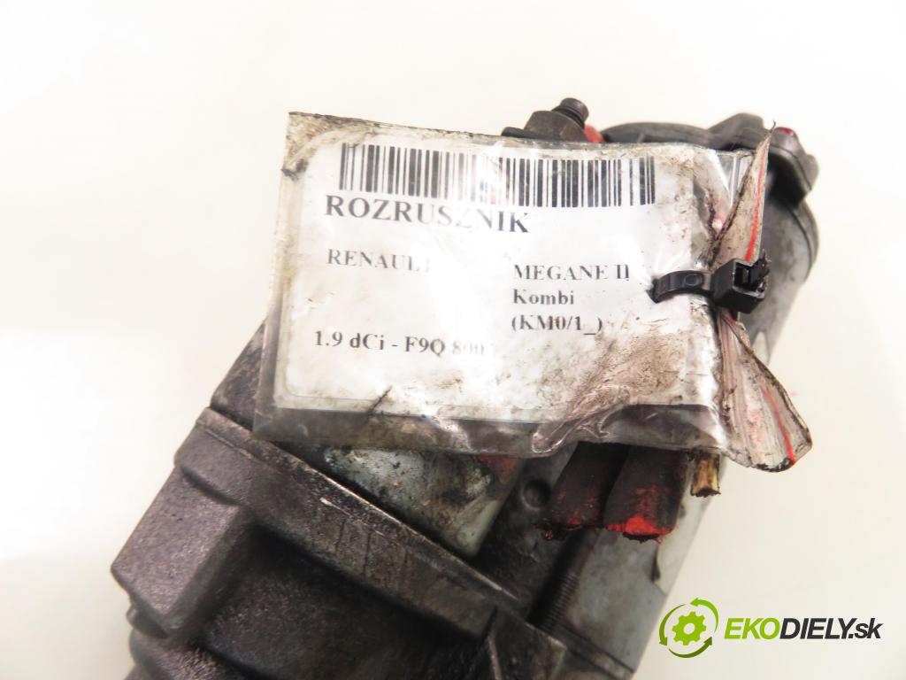 RENAULT MEGANE II Kombi (KM0/1_) KOMBI 2004 88,00 1.9 dCi 120 - F9Q 800 1870,00 startér D7R49 (Startér)
