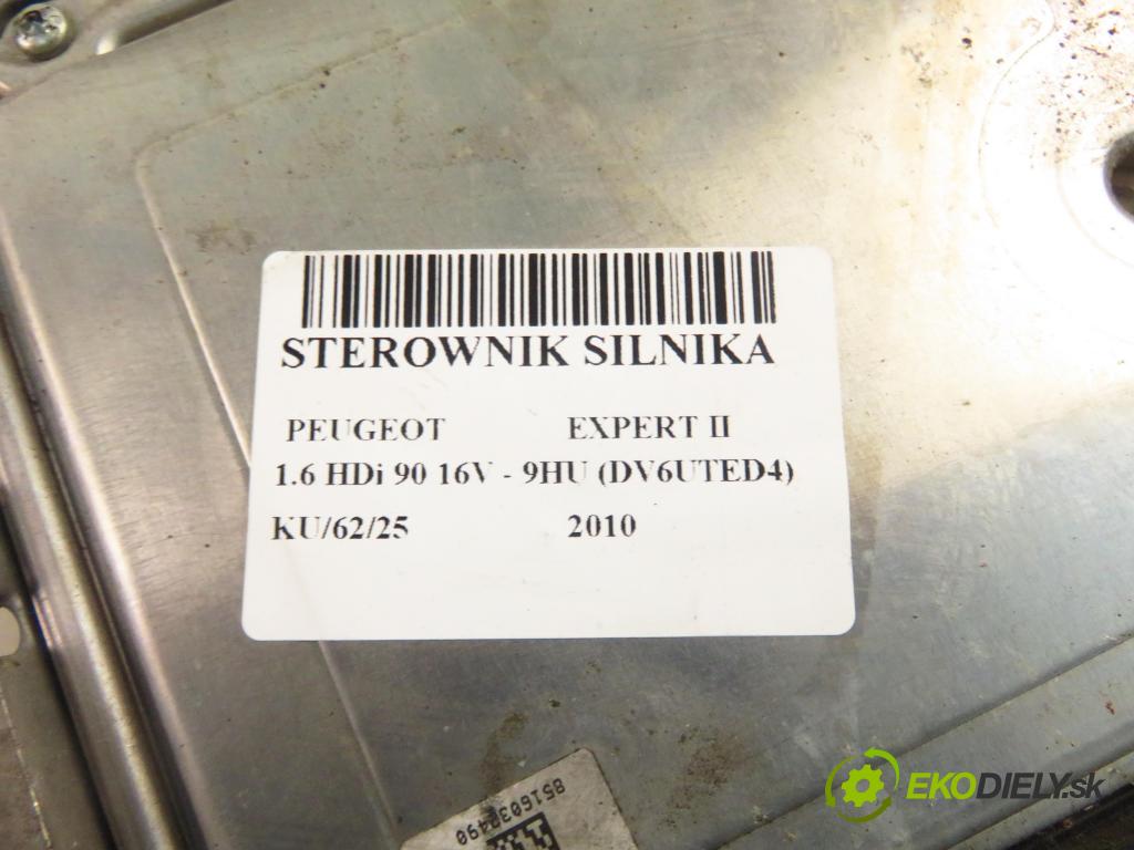 PEUGEOT EXPERT Skrzynia (VF3A_, VF3U_, VF3X_) FURGON 2010 66,00 1.6 HDi 90 16V - 9HU (DV6UTED4) 1560,00 Riadiaca jednotka Motor 0281013869 ; 9664356980