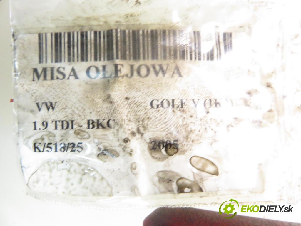VW GOLF V (1K1) HB 2005 77,00 1.9 TDI PD 105 - BKC 1896,00 Vaňa olejová 038103603AG (Olejová vaňa)