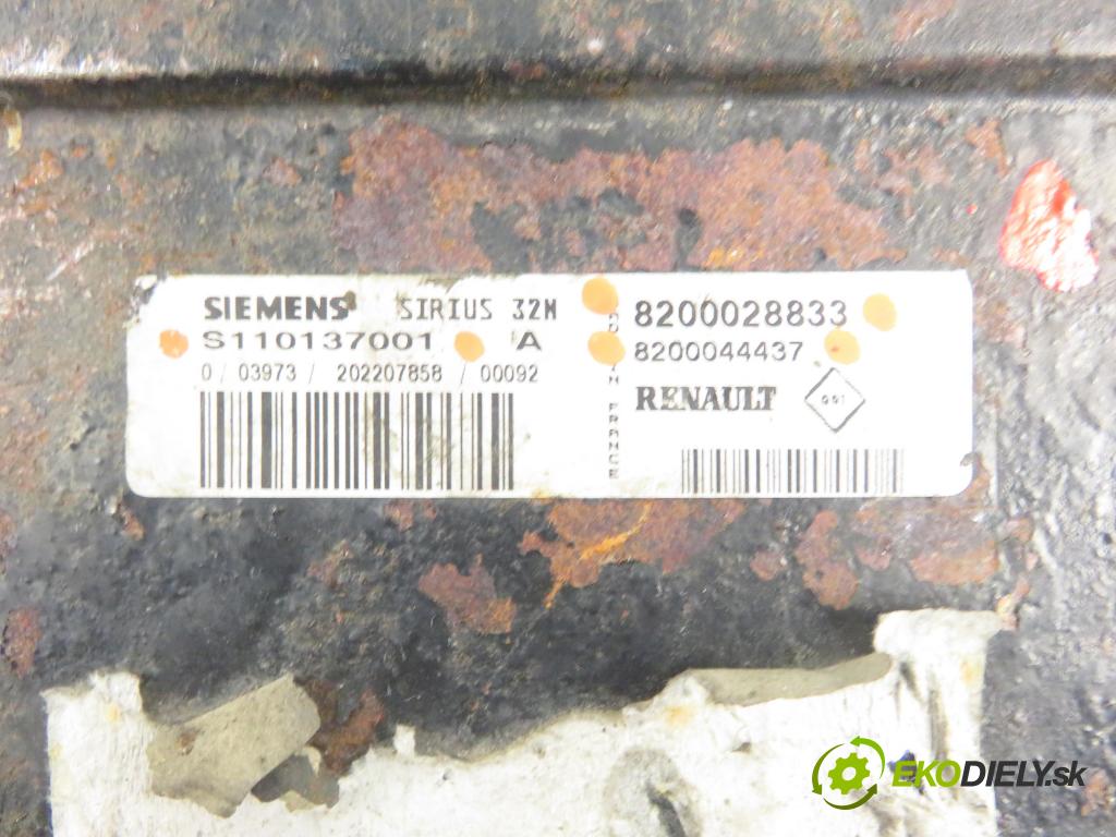 RENAULT SCENIC I (JA0/1_) MINIVAN 2001 79,00 1.6 16V 107 - K4M 700 1598,00 Riadiaca jednotka Motor 8200028833 ; 8200044437 ; S110137001