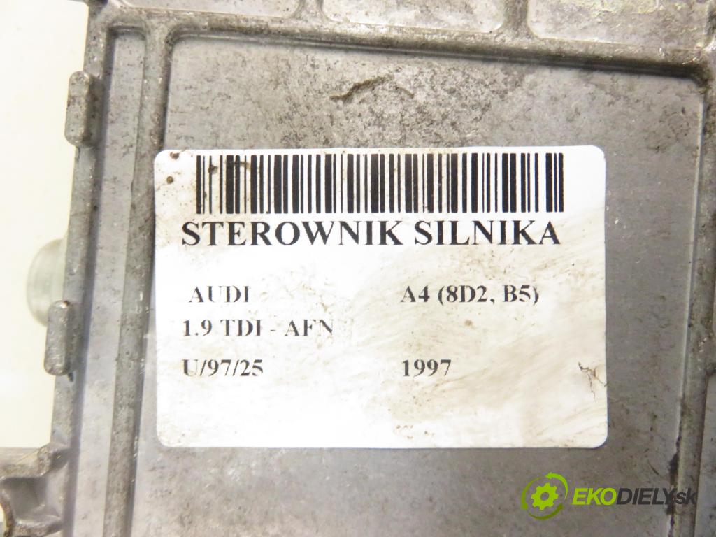 AUDI A4 (8D2, B5) SEDAN 1997 81,00 1.9 TDI 110 - AFN 1896,00 Riadiaca jednotka Motor 028906021GN ; 0281001659